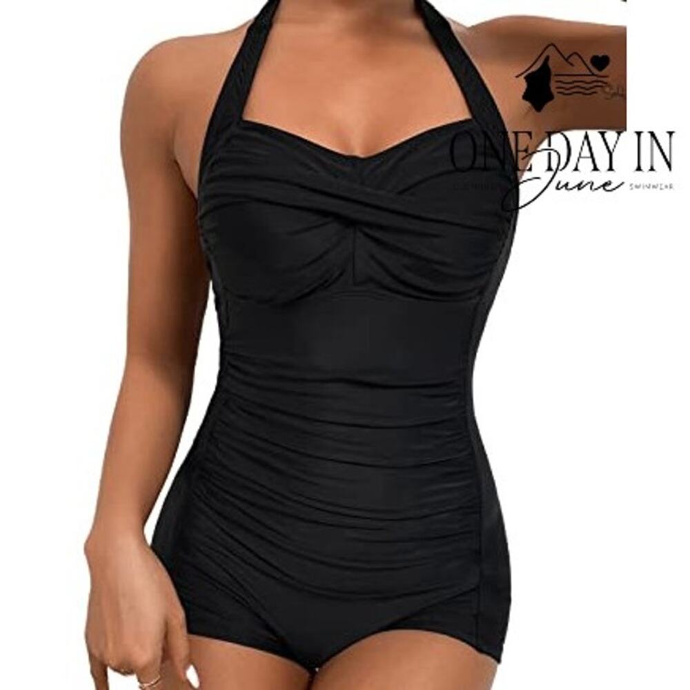 Molybell Classic Halter One Piece Swimsuit Size M